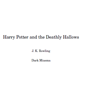 Harry Potter and the Deathly Hallows