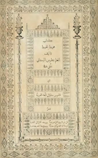 محيط المحيط - من الألف إلى الصاد